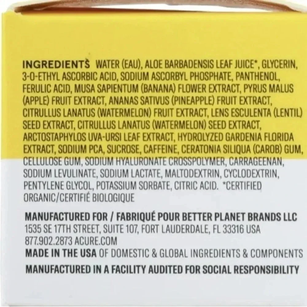 Acure Brightening Vitamin C Jelly Mask - Picture 5 of 6